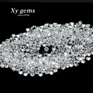 Xygems 3.0 مللي متر 5.0 مللي متر الاصطناعية الأبيض جولة تشيكوسلوفاكيا فضفاض الأحجار الكريمة مكعب زركونيا