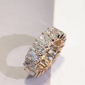 แหวนเพชรทรงรัศมีประกายระยิบระยับทอง 9-18K สำหรับผู้หญิง เพชร IGI Lab-Grown เหมาะสำหรับวันครบรอบแต่งงาน งานหมั้น - Product Image 3