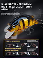 ODM/OEM Leurre de simulation 80mm 25.5g, leurre dur flottant avec petite ailette, Minnow Crank, Swimbait à billes d'acier