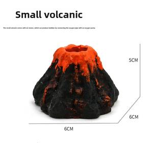 Hars Ambachtelijke Ornamenten Kunstmatige Vulkaan Met Koraalsteen <span class=keywords><strong>Aquarium</strong></span> Landschapsdecoratie Voor Aquaria - Product Image 6