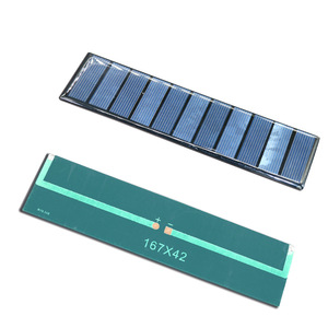Flexible Solar Panel 167X42mm 1V 2V <b>5V</b> Polycrystalline Monocrystalline Sunpower PET Laminated For DIY Projects - Product Image 1