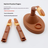 Outil d'entraînement de manucure pour la pratique, avec joint articulé détachable et flexible, motif doigt du milieu, en plastique, personnalisable en couleur, vente en gros