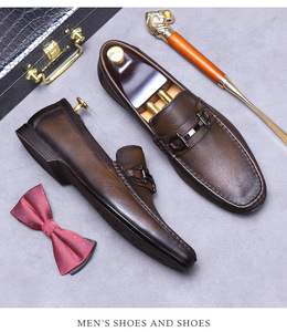 <span class=keywords><strong>Scarpe</strong></span> alla moda firmate 2025 da <span class=keywords><strong>uomo</strong></span> in pelle di vacchetta con fondo morbido stile Binglun che calcia Lefu Xiu a piede libero - Product Image 3