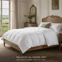 Couette d'hiver extra chaude 95% duvet d'oie, taille King, matelassée en boîte, en coton anti-duvet, épaisse, vente en gros