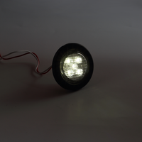 Offre Spéciale 12V 24V rond LED dégagement contour camion remorque lumière 5 pièces LED feux de position latéraux camion feux latéraux