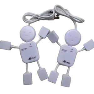 热卖创意设计人形USB 2.0集线器4端口