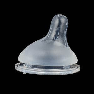 2023 usine nouveau Design hors centre col large silicone bébé <span class=keywords><strong>biberon</strong></span> mamelon remplacement mamelon flux naturel - Product Image 1