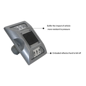 Đánh dấu đường ánh sáng con đường Cảnh báo đèn phát sáng trong năng lượng mặt trời đường đinh tán với Spike - Product Image 5