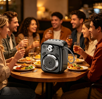 Mini Enceinte Portable ABS-1207 Stéréo avec Subwoofer, Logo Personnalisé, Firmware, pour Extérieur, Maison, Fêtes, Esthétique Tendance et Premium