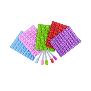 Moule en silicone Proins Gummy Bears pour chocolat, pâtisserie, glaçons, bonbons et gelées - Lot de 3 moules en silicone pour chocolat - Product Image 2