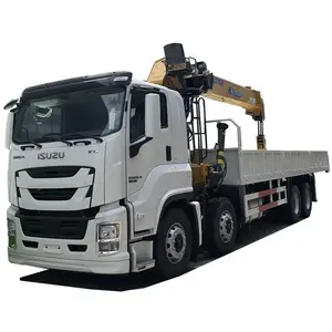 ISUZU GIGA Truck Mounted Cranes 8x4 14-25ton Straight telescoping boom Arm Crane Truck