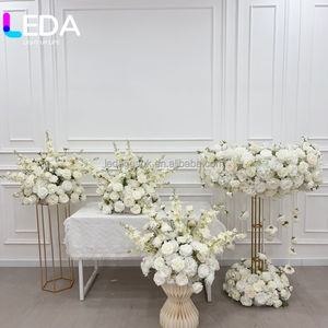 Arreglo Floral Verde de Seda para Boda LEDA, Centro de Mesa con Flores Artificiales, Bola de Flores para Decoración de Eventos y Fiestas - Product Image 2