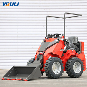 Youli pemuat roda pertanian Diesel Mini pemuat jalur depan roda kecil pemuat kemudi selip Mini - Product Image 3