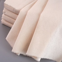 Tissu brocart naturel écru, tissé 100% coton, uni, poids moyen, extra large 95cm x 1m x 1.6m