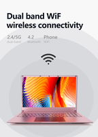 Laptop Dixiang Baru OEM Harga Terbaik Intel N5095 Quad-Core 15.6 Inch 8GB+128GB Warna Rose Gold Laptop Bisnis Notebook Komputer