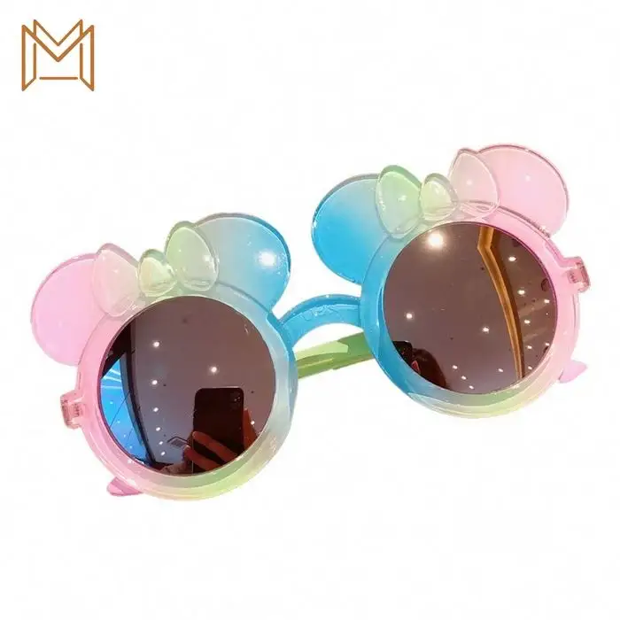 UV-proof sun glasses sunglasses children's glasses baby cute men's and women's fashionable cartoon toy small face glasses