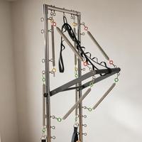 Reformer Pilates en Bois d'Érable avec Tour, Trapèze et Cadillac – Machine Pilates Combinée avec Lit Pilates à Rails Complets pour Studio et Entraînement à Domicile