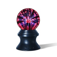 Lampe à plasma sensible au toucher et au son, boule à plasma magique pour enfants, cadeau, décoration de la maison, lampe magique, boule statique, boule à plasma de 4 pouces