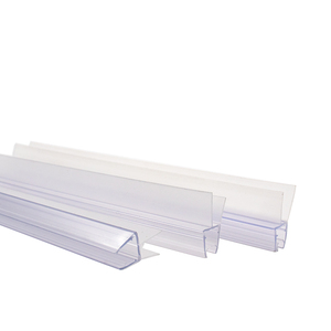 8Mm Phổ Thủy Tinh Trong Suốt Màn Hình Phòng Tắm Vòi Hoa Sen Cửa Dưới Con Dấu Dải Nhựa PVC Con Dấu Nước Với Nhỏ Giọt Đường Sắt Quét - Product Image 1