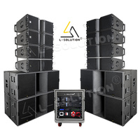 Sistema de Sonido Line Array L-solution de 8 Piezas con 4 Altavoces de 8 Pulgadas y 4 Altavoces de 18 Pulgadas, Pasivo, Neodimio, 700W RMS, Caja Acústica de Madera, Audio de Alta Resolución