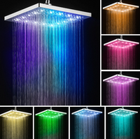 Pomme de douche LED clignotante usb, pommeau de douche, 7 couleurs, ne nécessite pas de batterie automatique