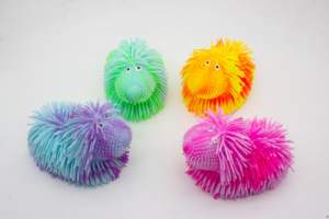 XTQ iki renk karışık tüylü kirpi köpek yenilik popüler karikatür stres yumuşak sıkmak oyuncak çocuklar için - Product Image 5