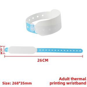 Gelang kertas sekali pakai cetak termal identifikasi orang dewasa yang baru lahir tiruan anti-pemalsuan Traceability - Product Image 6