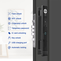Serrure de porte intelligente 3D avec reconnaissance faciale, étanche, déverrouillage par empreinte digitale et mot de passe, Wi-Fi