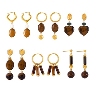 Pendientes de Acero Inoxidable Hipoalergénicos con Baño de Oro de 18K, Joyería de Moda Vintage para Mujer, para Regalo - Product Image 2