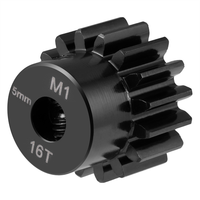Gear Pinion M1 Berkualitas Tinggi 18T & 19T, Ring Gear & Sleeping Gear untuk Part Motor RC, Material Baja, Proses Hobbing