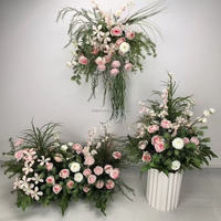 Monet Garden - Combinación de Flores Artificiales de Seda de Lujo para Decoración de Actividades al Aire Libre, Bola de Flores Colgante para Pasillos