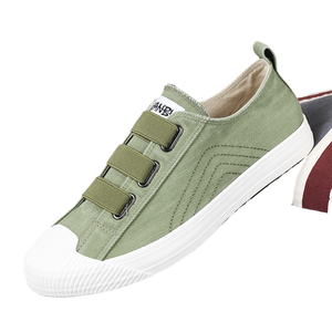 Summer Breathable Flat Trendy <b>Canvas</b> Skateboarding Shoes Leisure <b>Round</b> Toe Men Sneakers - Product Image 1