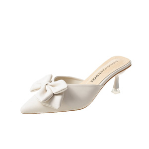 Summer New Fashion Large Size Women's Pointy <b>Heel</b> Sandals Soft and Flexible High-Heeled Slippers - Product Image 4