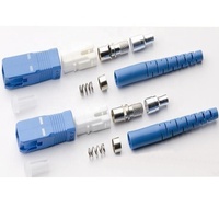Conector de Fibra Óptica Monomodo Simplex SC/PC Azul de 3.0mm, Conector SC/UPC con Férula, Venta Directa de Fábrica