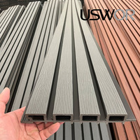 Panneaux muraux extérieurs en composite bois-plastique, design grille, pour clôture de jardin, sans peinture, résistants aux intempéries