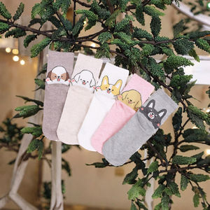 नए यूनिसेक्स स्पोर्ट हिपस्टर सोक्स महिलाओं के मजाकिया क्रू मोजे सुंदर कार्टून कुत्ते बिल्ली 3 डी पिल्ला पैटर्न वसंत के लिए बुना तकनीक - Product Image 2