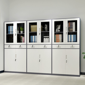 Ofis Dolabı Çelik Kilitlenebilir Saklama Dosya Dolabı Orta Çekmeceli Modern Dosyalama Dolabı Çalışma İstasyonu İçin - Product Image 2