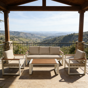 Sofá de Aluminio Resistente al Agua para Exteriores, para Terraza, Patio o Jardín, Muebles de Jardín con <span class=keywords><strong>Mesa</strong></span> de Té para Uso en Patio - Product Image 6