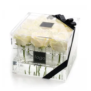 バラ/リング/花のための新しいデザインのアクリル結婚式のディスプレイボックス