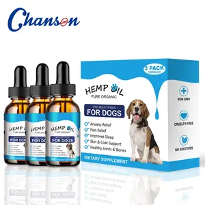 3 unids/set de aceite de semilla de cáñamo orgánico Premium puro para mascotas para perros y gatos