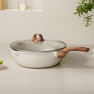 Sartén antiadherente de piedra Maifan de 5L+ con base gruesa, sin humo, para bistec, salteados, frituras y guisos - Product Image 4