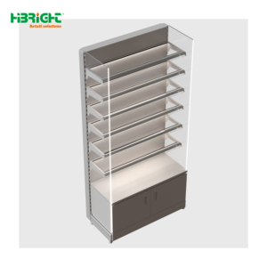Gondola Supermarket Shelving 6-Tier Metal Vertical <b>Rack</b> With Back Adjustable Heavy Duty Retail Display <b>Shelf</b> - Product Image 3