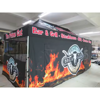 Carpa de Toldo Impresa Personalizada, Carpa Plegable para Exteriores con Toldo de Tela Oxford 600D con Ventanas y Puertas para Ferias Comerciales y Campamentos