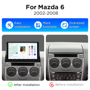 Radio con Navegación Android para Auto Junsun para MAZDA 6 2002-2008, Pantalla Táctil CarPlay, Navegación GPS, Bluetooth, Multimedia, Video - Product Image 2