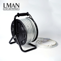 Bande lumineuse LED AC220V AC230V 2835-360LEDs 15W/m IP65 Étanche CRI>83 Dimmable 6000K Éclairage extérieur pour travaux/entrepôts - PCB 12mm