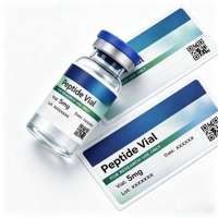 Étiquette personnalisée écologique pour flacon de peptide en vinyle 3 ml