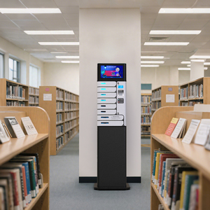 Y2Power UVC 8槽密码手机消毒充电柜，带2个大槽，适用于iPad手机充电站 - Product Image 4