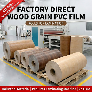 Pellicola Decorativa Flessibile in PVC Effetto Legno, Foglio di Laminazione a Trasferimento Termico <span class=keywords><strong>per</strong></span> Rivestimento Superficiale di Mobili in MDF, Rotolo <span class=keywords><strong>per</strong></span> Pressa a Vuoto - Product Image 5