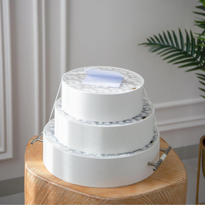 Cá nhân món tráng miệng ngày hiển thị hộp với kim loại xử lý da bao bì <span class=keywords><strong>Box</strong></span> Set cho Macarons tráng miệng Pastry Sôcôla - Product Image 1