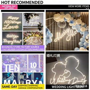 Letrero LED de Neón Personalizado con Placa Trasera de Acrílico, Resistente a la Intemperie IP65, Tamaño Personalizable, Decoración de Pared Multiusos para Dormitorio - Product Image 4